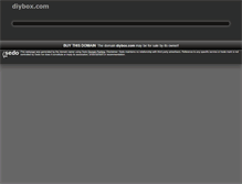 Tablet Screenshot of diybox.com